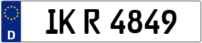Trailer License Plate